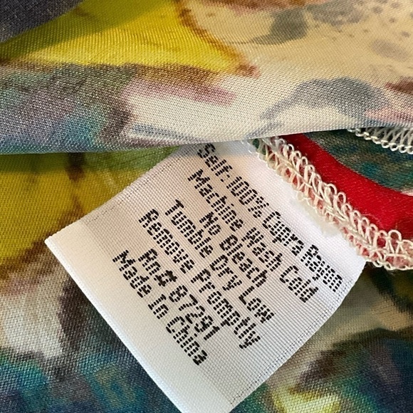 Johnny Was Barra Floral Print Flutter Blouse Sz S - Picture 5 of 5